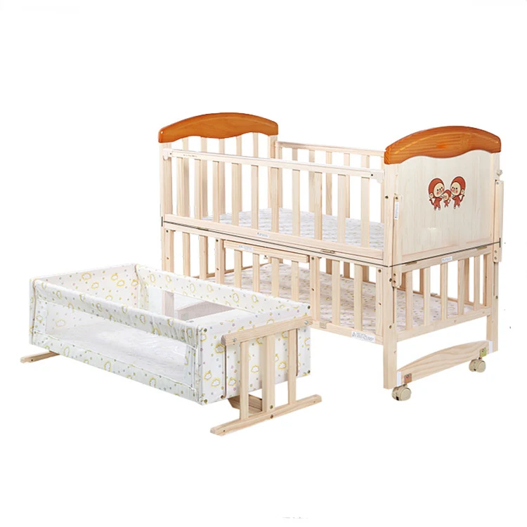 Chinese factory price multifunctional 7 IN 1 wooden baby cribs for baby bedroom furniture