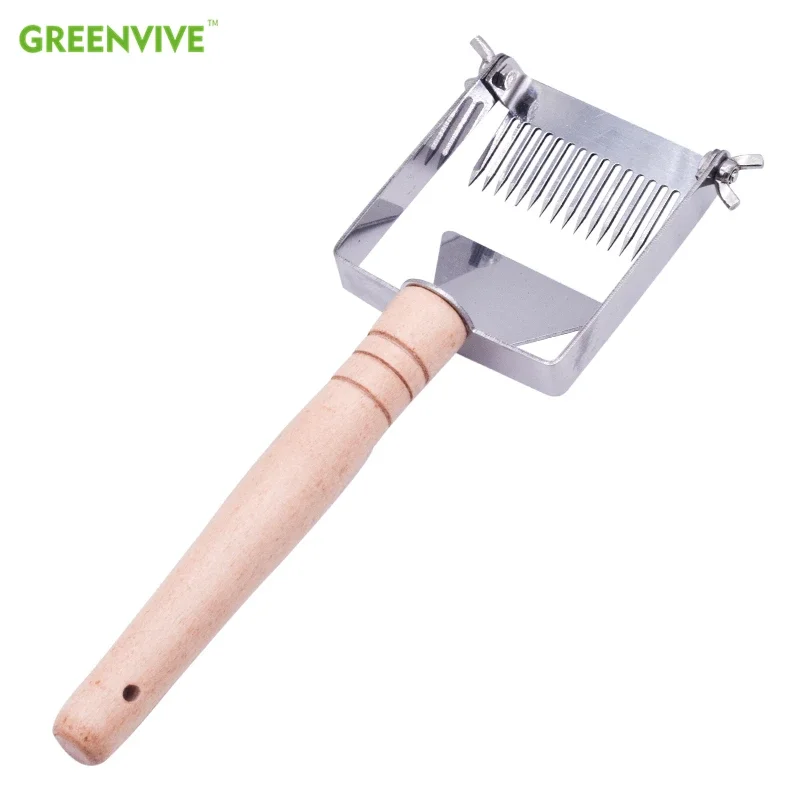 Adjustable Direction Honey Cutter Uncapping Scraper Beekeeping Tool Stainless Steel Uncapping Fork Bee Hive Honeycomb Scraper