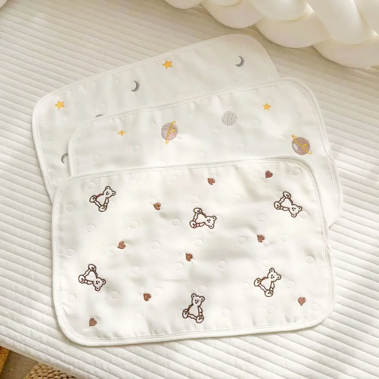 سميكة القطن الشاش منشفة الطفل لحديثي الولادة وسادة منشفة الشاش ملابس التجشؤ لينة ماصة الطفل منشفة تجشؤ اكسسوارات الأطفال