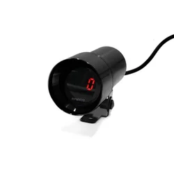 YOMI 37mm Mini Digital Car Auto Tachometer Gauge 0~8000 RPM Meter 12V Red LED Micro Smoke Lens Black Car Meter