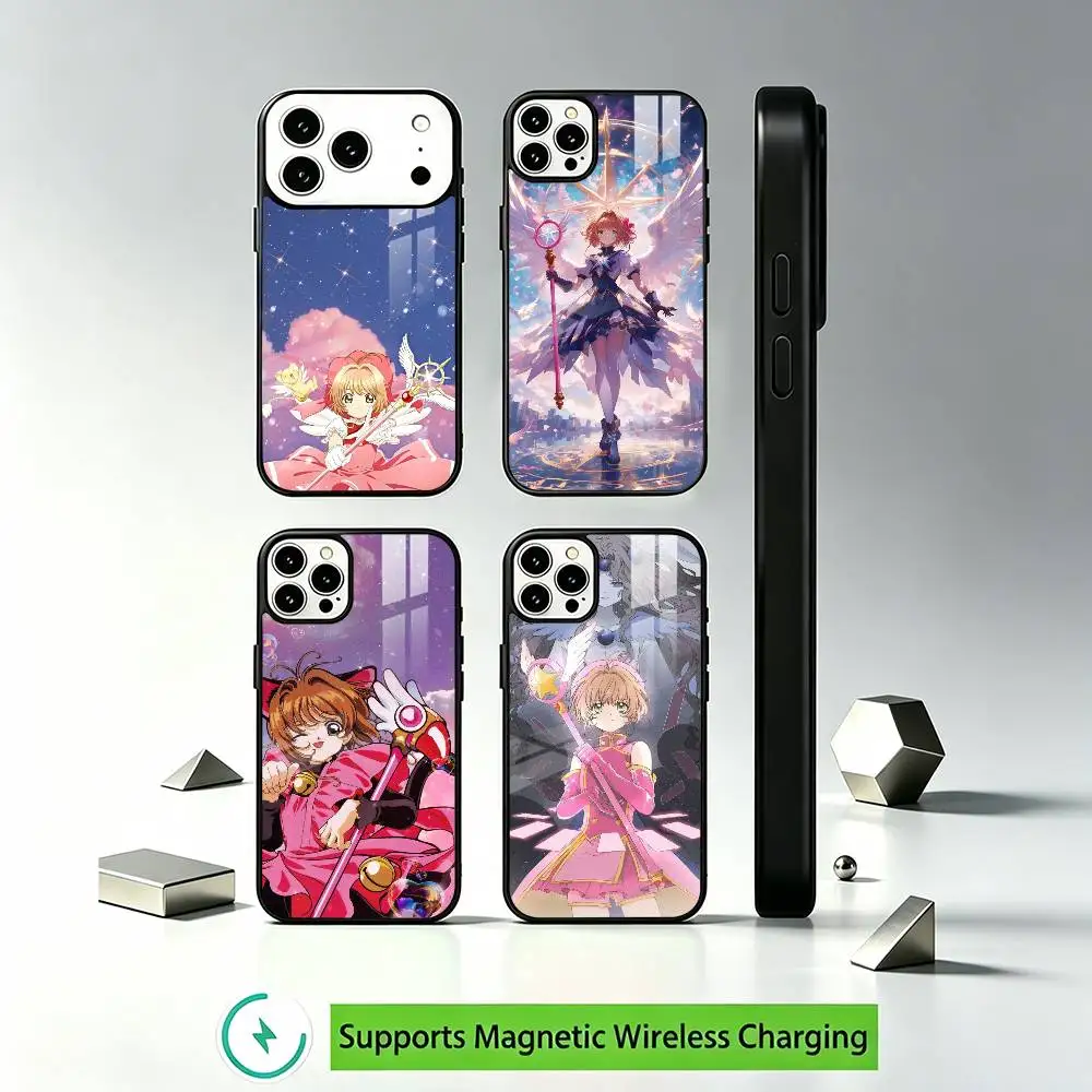 

Cardcaptor S-Sakura Classic Toons Phone Case For iPhone17,16,15,14,13,12 Plus,Pro Allows magnetic wireless charging