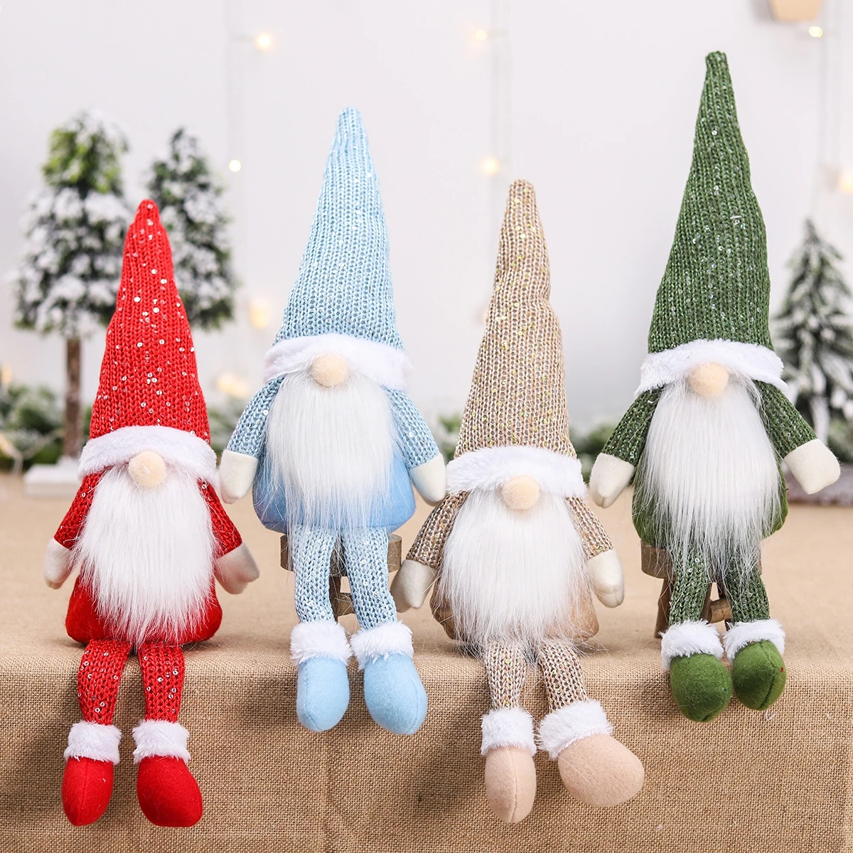 Santa Faceless Doll Christmas Decorations For Home 2024 Merry Christmas Ornament Xmas Gifts Navidad Noel Happy New Year 2025