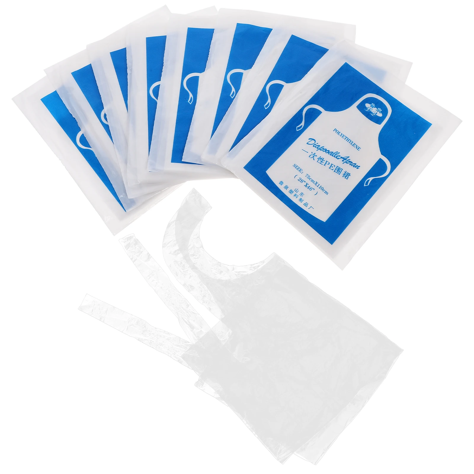 

25pcs Waterproof Apron Transparent PE Durable Kitchen Accessories for Men Women Household Supplies Non Fading Practical Workshop