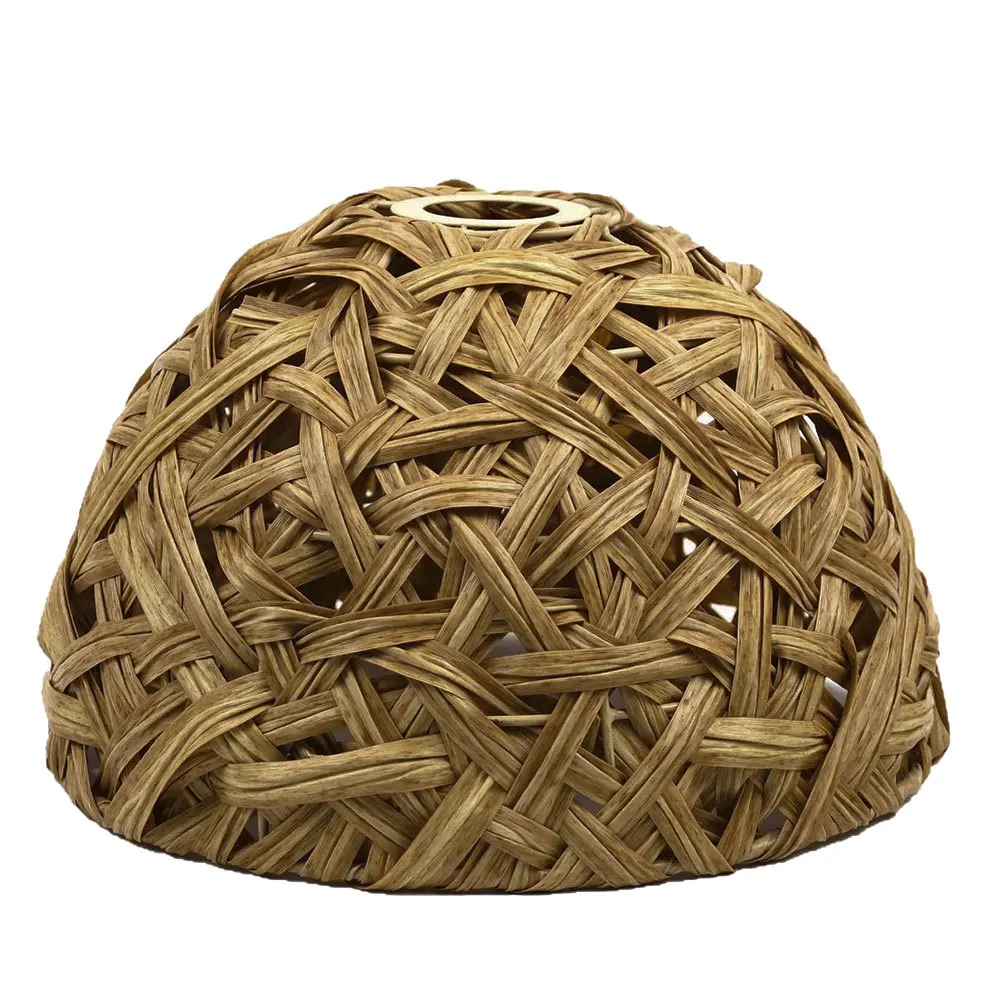 

Тканый абажур ручной работы, имитация ротанга, подвесной светильник, абажур для люстры в стиле бохо для гостиной, спальни, ресторана