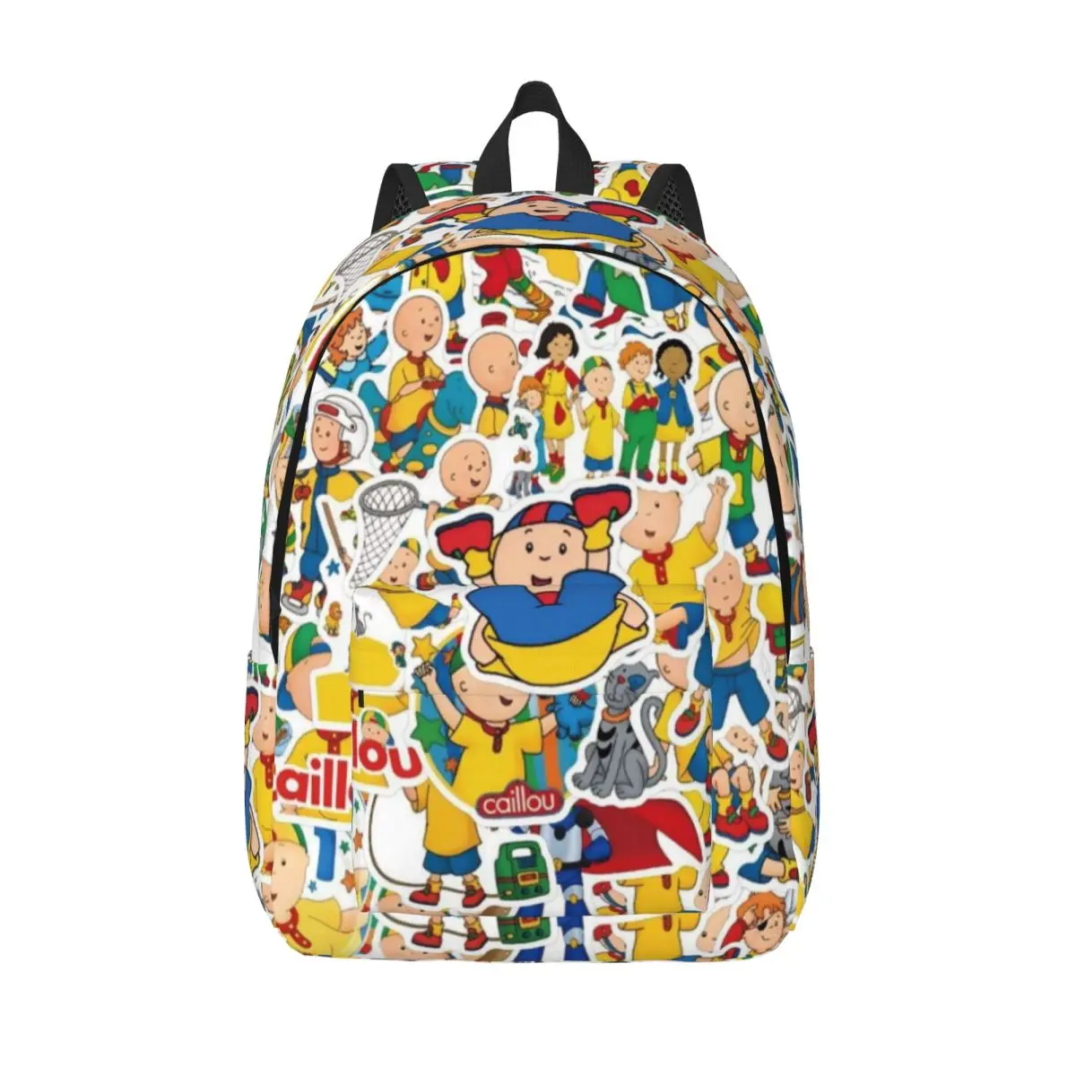 Baby Friend C-Caillou Backpack for Men Women Teenage High School Work Daypack Laptop Canvas Bags Lightweight