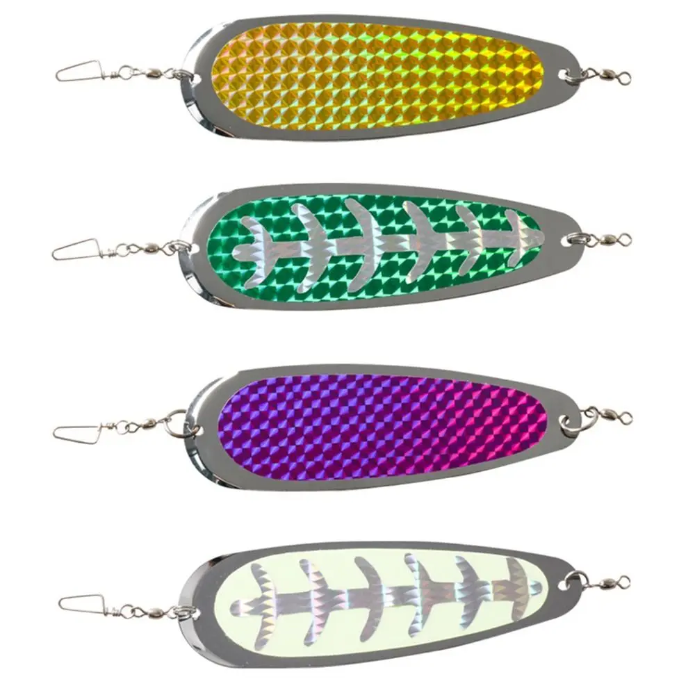 Reflective Fishing Trolling Flasher Durable Glow Diving Flash Board Enhanced Visibility Sturdy Terminal Tackle Flasher Spoon