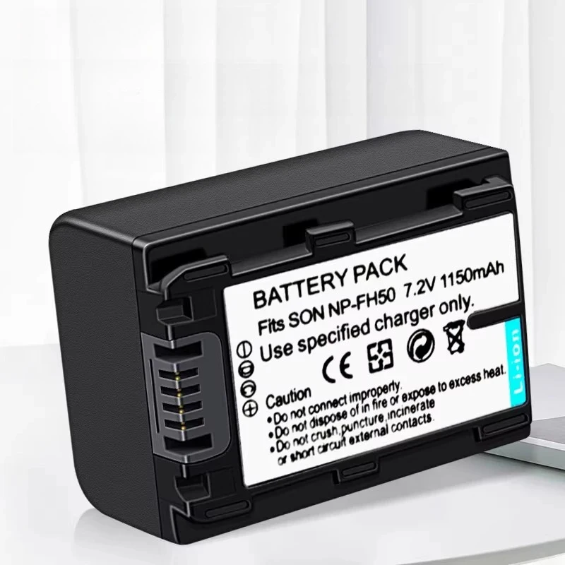 Battery for Sony NP-FH50 camera DSC-HX1 HX100/200 A290/330/390