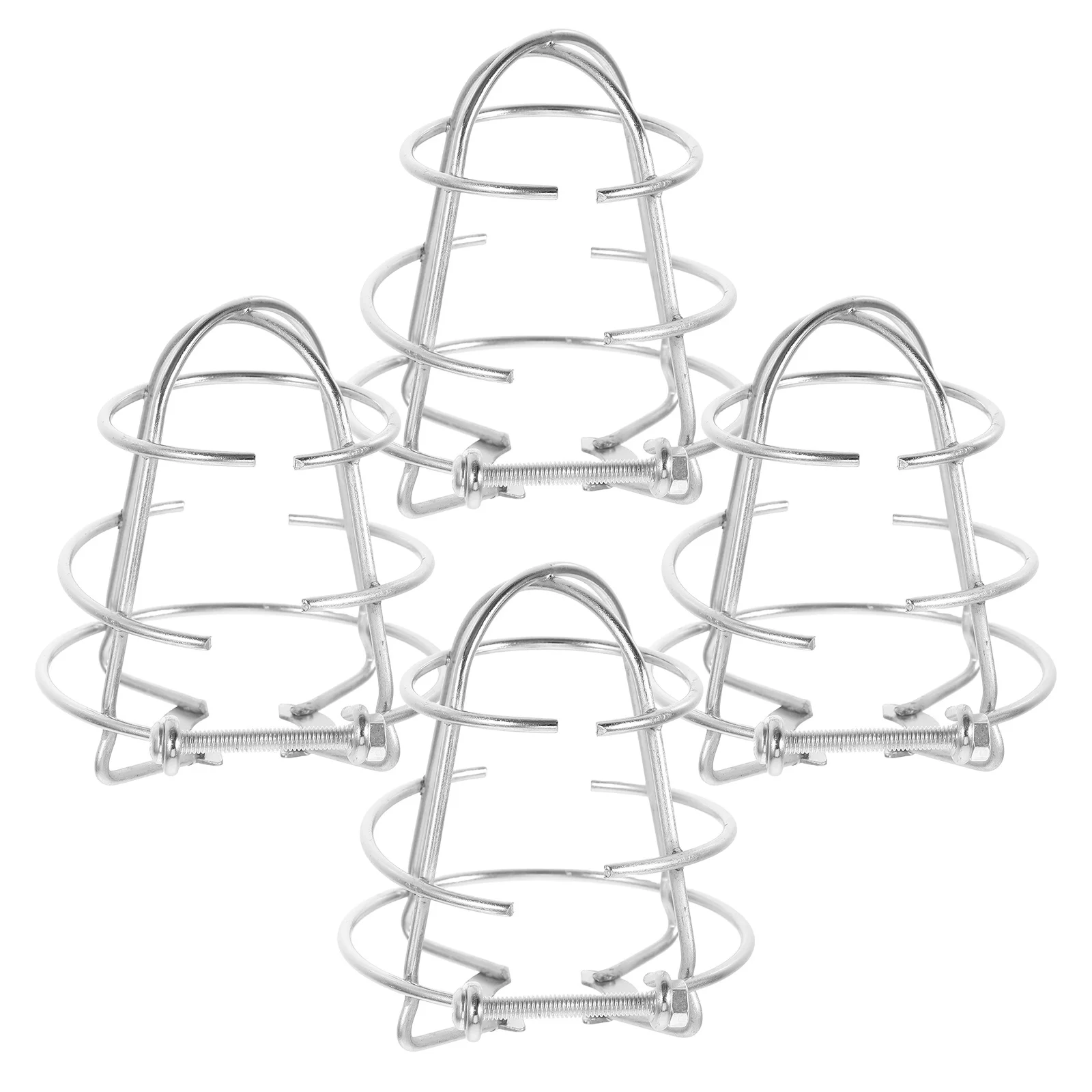 4pcs Fire Sprinkler Chrome Metal Wire Cage For Pendent Sidewall Sprinkler Heads Protection Safety Use In Homes