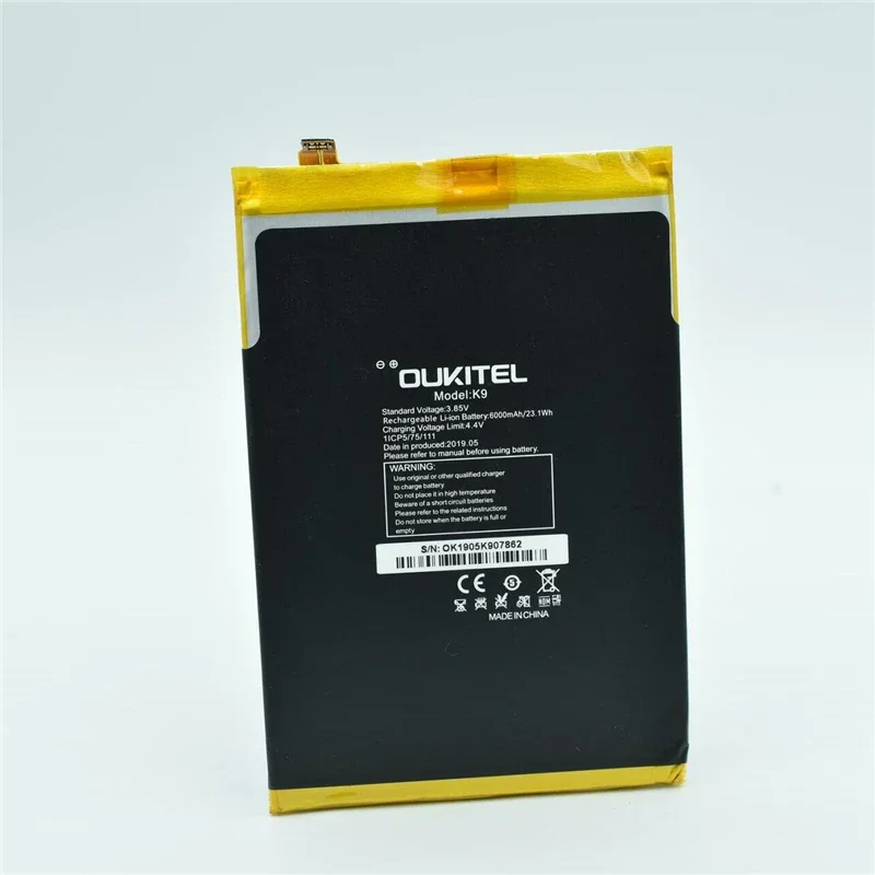 

In stock 100% original for OUKITEL K9 battery 6000mAh High capacity new production date for OUKITEL K9 battery