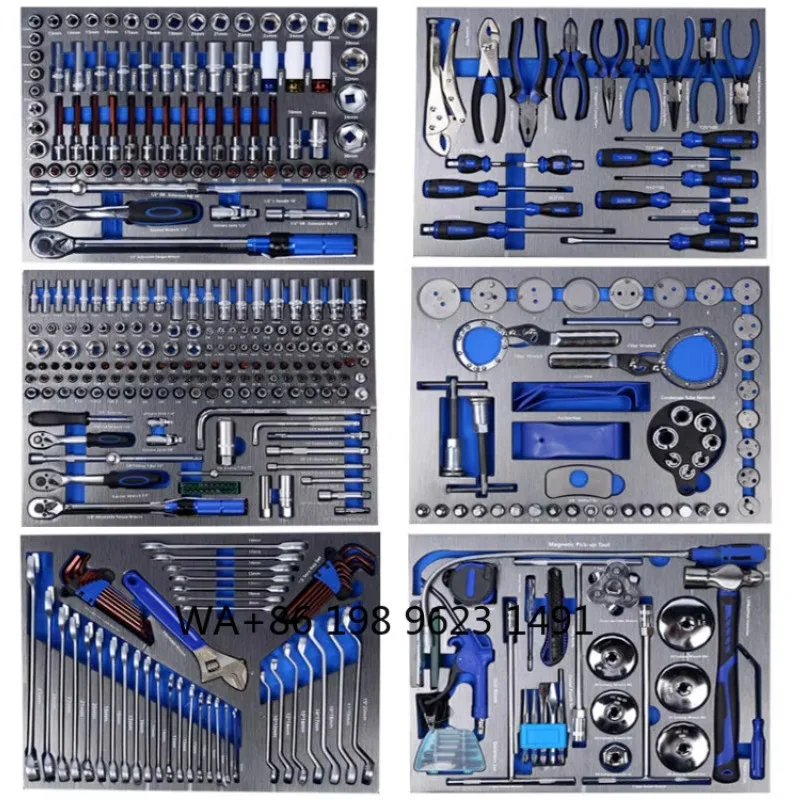 Hex Socket Wrench Tools, 424PCS Full Mechanics Kit, Portable Storage Case for Daily Auto Repair and Garage Service