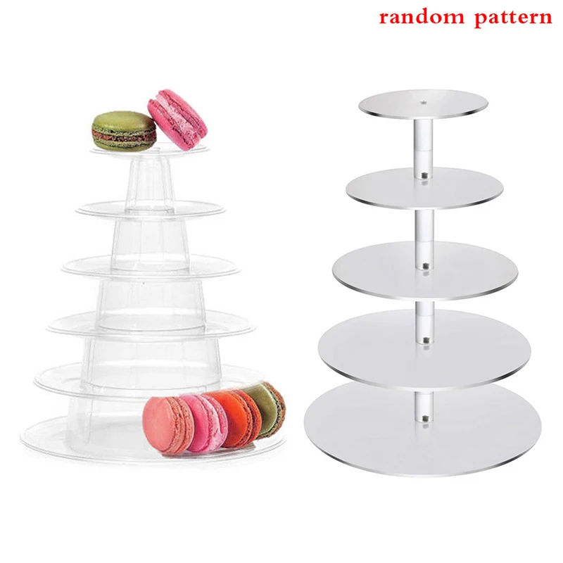 6 Tier Transparent Acrylic Cake Stand Wedding Birthday Party Cake Display Stand