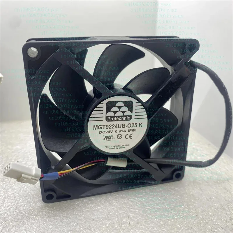 ل ماجيك MGT9224UB-O25K IP68 مقاوم للماء خادم مروحة التبريد تيار مستمر 24 فولت 0.91A 90X90X25 مللي متر 4-سلك #3