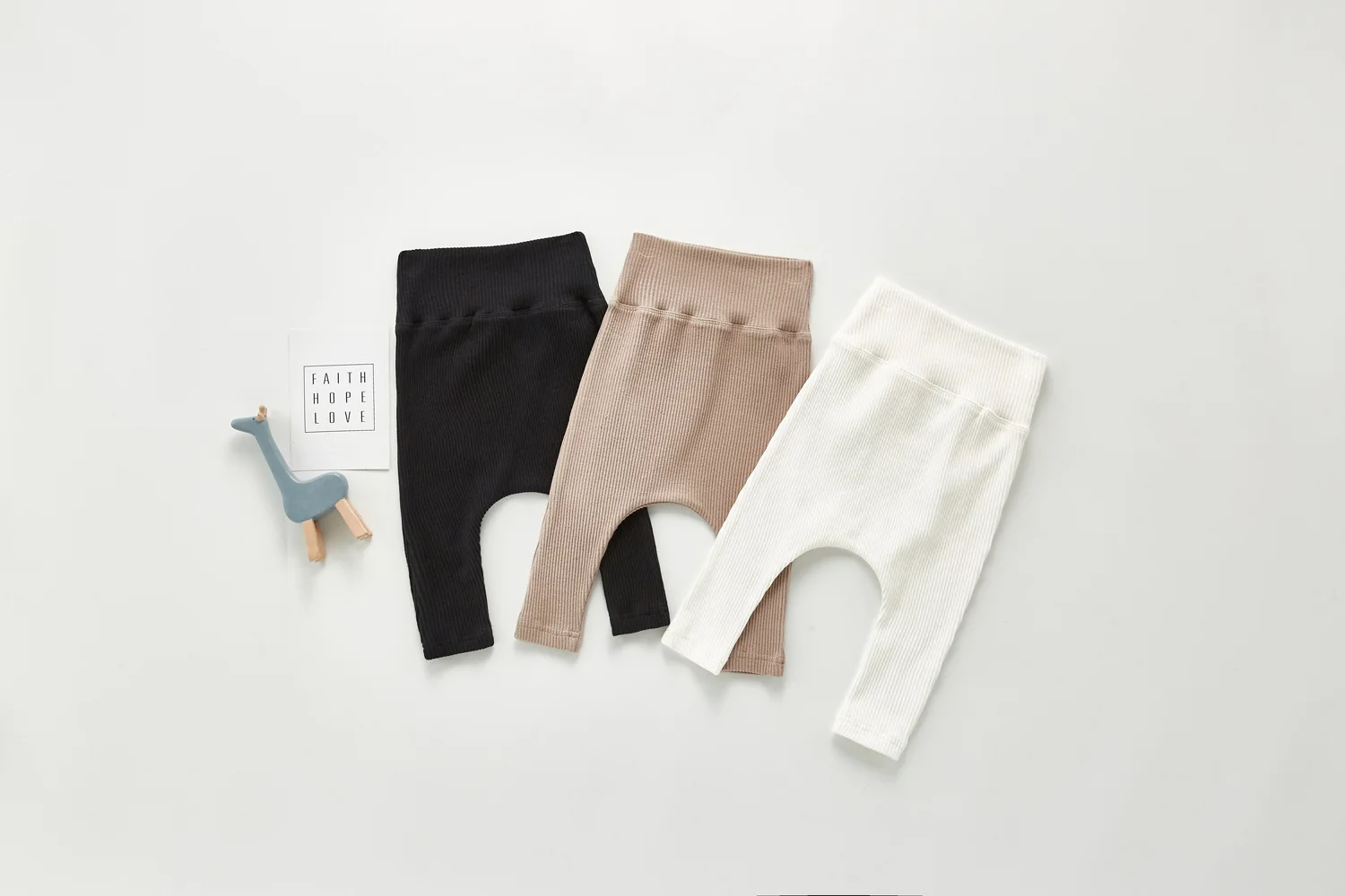 Frühling Und Herbst Neugeborenen Baby Jungen Und Mädchen Baumwolle Einfarbig Hohe Taille Leggings Kinder Mode Baby Kleidung – Detail 4