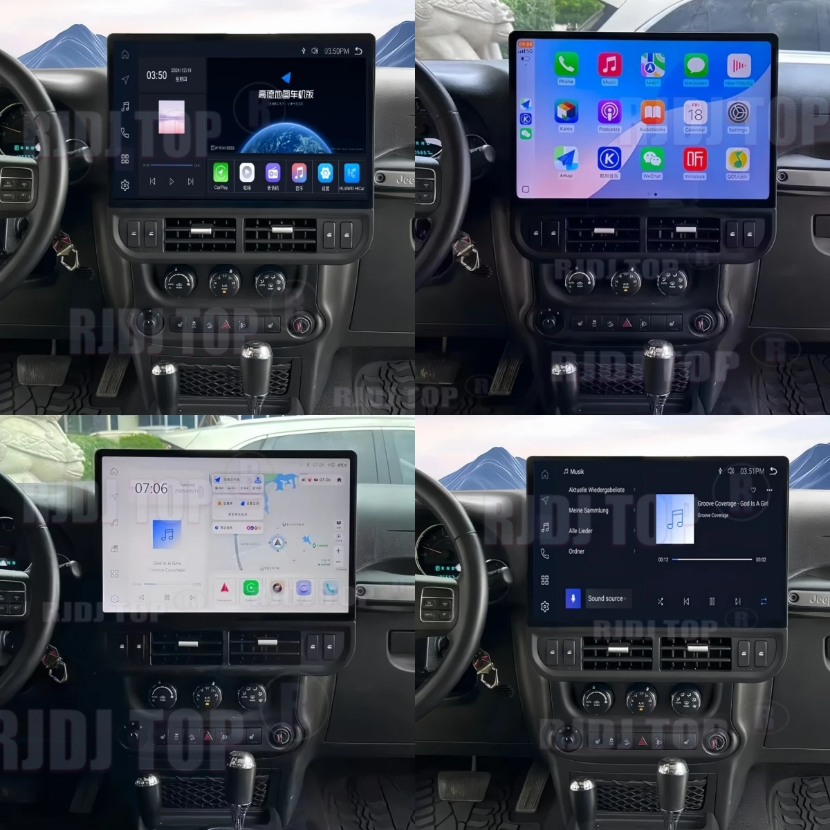

16,8-дюймовый автомобильный радиоприемник для Jeep Wrangler 2011-2017 с CarPlay, GPS-навигацией, медиаплеером, видеоплеером, магнитолой, Android-стереосистемой и поддержкой 5G.