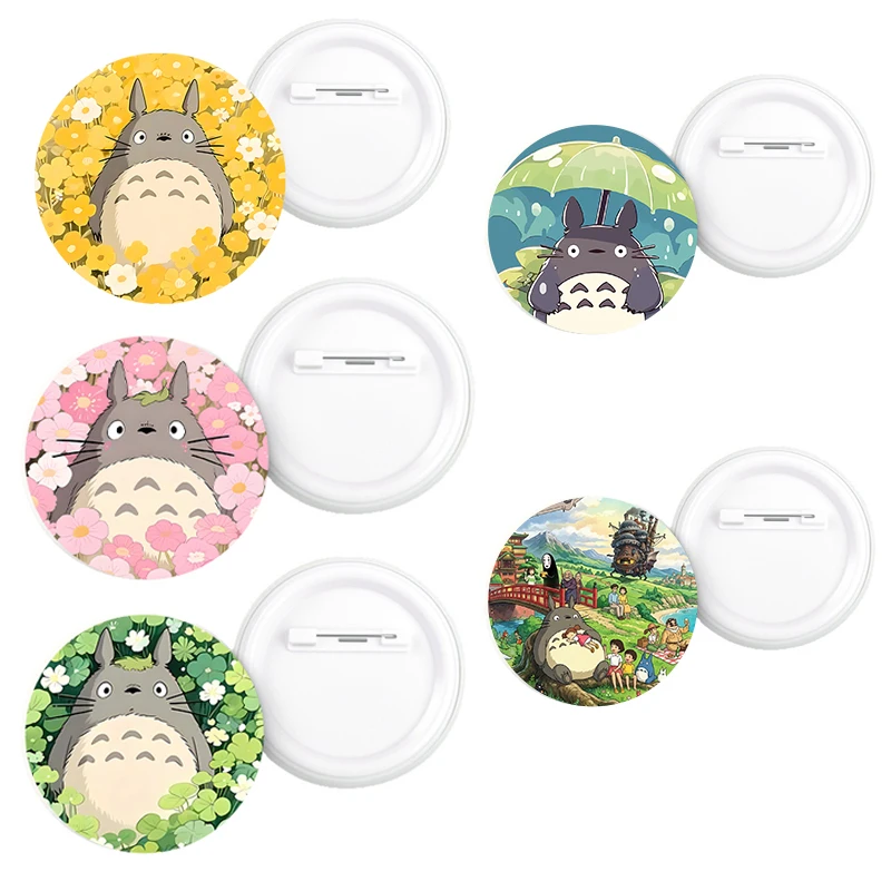 My Neighbor Totoro Anstecknadel Anime-Figur Emaille-Pins Taschen-Rucksack-Brosche Abzeichen Dekoration für Männer Frauen Accessoires Schmuck