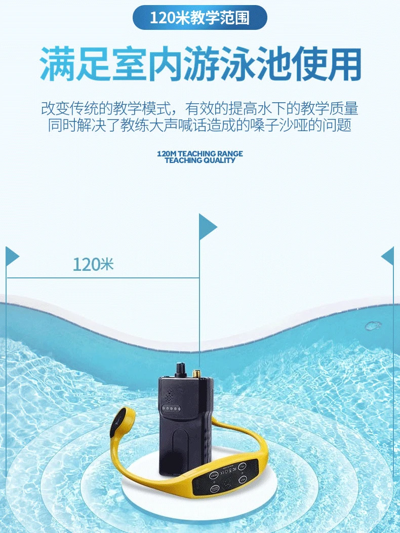 H900 FM/BT Wireless Transmitter + H904 Waterproof Bone Conduction Headset for Swim Training