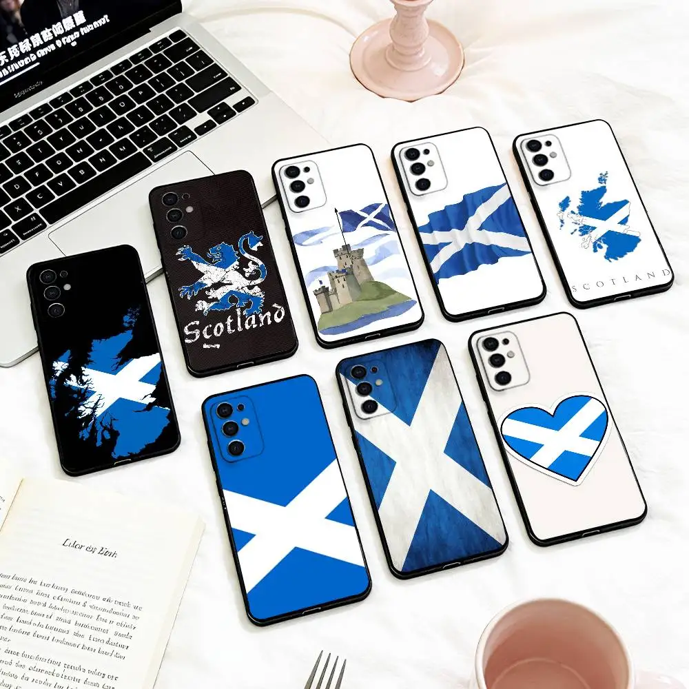 

S-Scotland S-Scottish F-Flag Phone Case For Samsung S 25,24,23,22,30,21,10,9,Ultra,Plus,Lite,FE,4,5 G Soft Black Case
