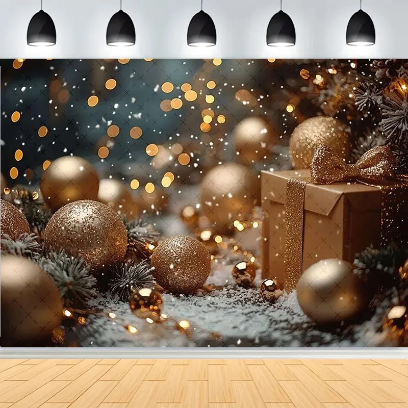 Winter Merry Christmas Festive Windows Photography Background Snowflakes Birthday Party New Year Photo Studio Backdrops AB-01