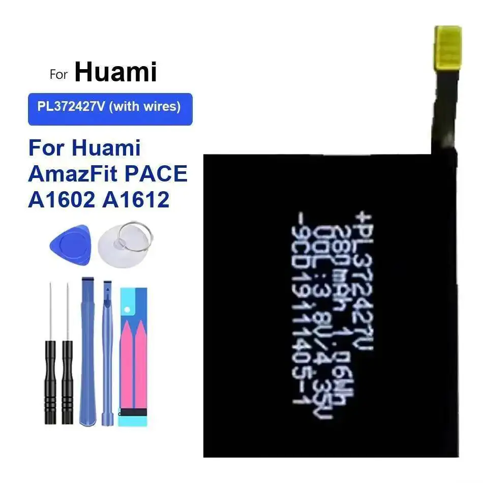 

Watch Battery for Huami Amazfit T-Rex Pro, Res Sport 2, Verge Lite Global, Stratos II 2, A1609, Amazfit Ares Bip GTR, Sports