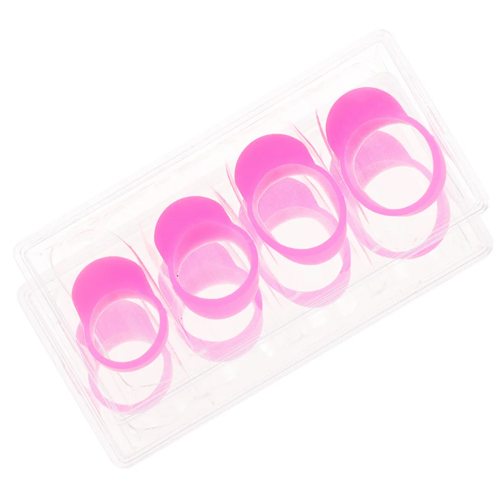 8 Pcs Finger Protectors for Guitar Players Ethereal Drum Cots Silicone Sleeve Drumsticks