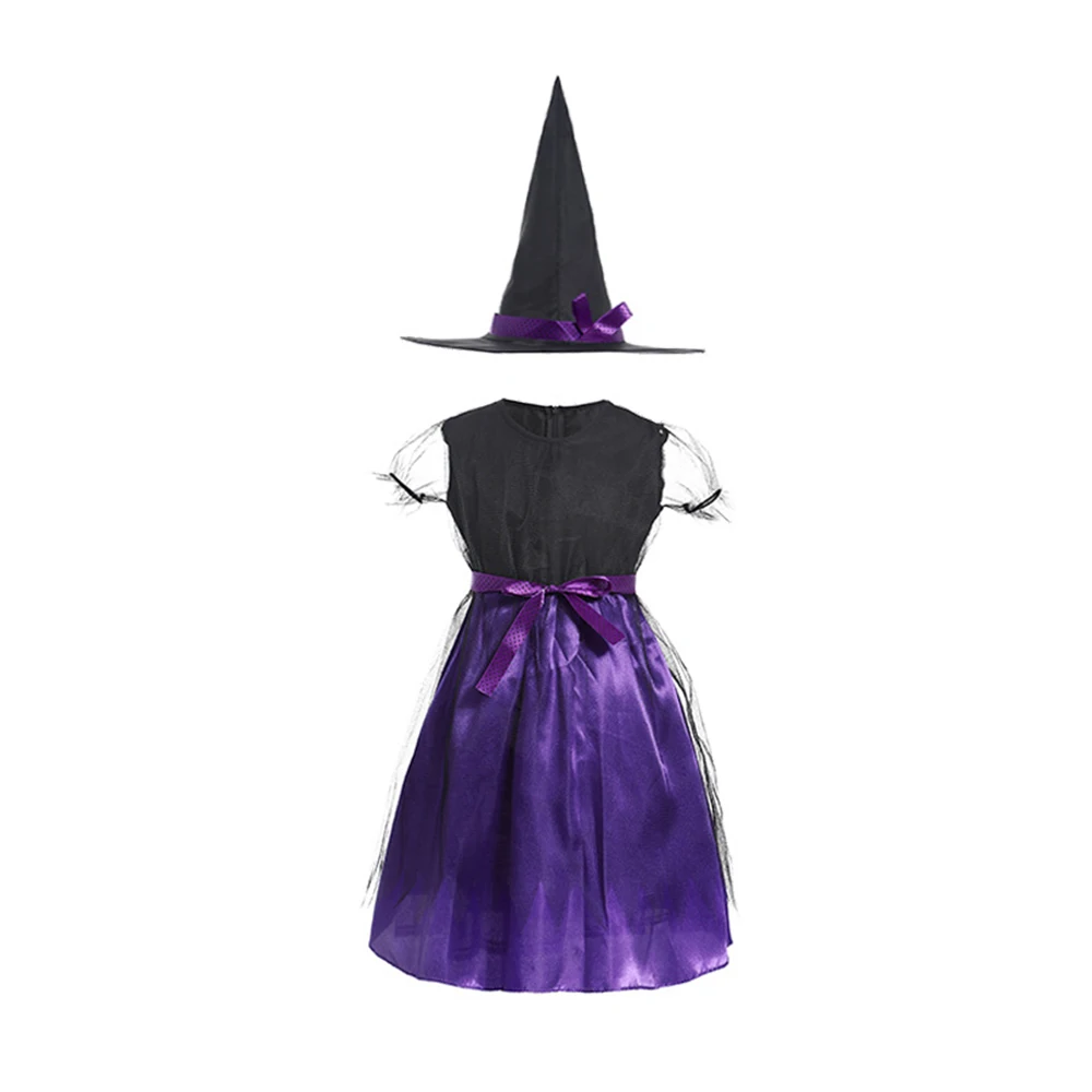 Halloween Girls Witch Dress Carnival Party Toddler Kids Bat Costume Infant Vampirina Dress Up Children Vampire Pumpkin Clothing