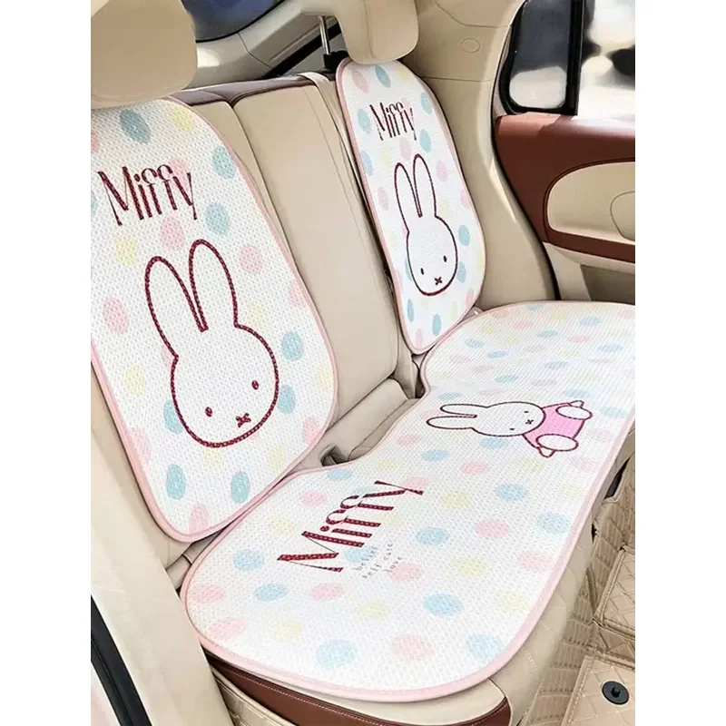 cojin-de-asiento-de-coche-kawaii-miffy-universal-para-todas-las-temporadas-de-seda-de-hielo-para-verano-funda-de-una-pieza-antideslizante-ventilado-transpirable-encantador-nuevo
