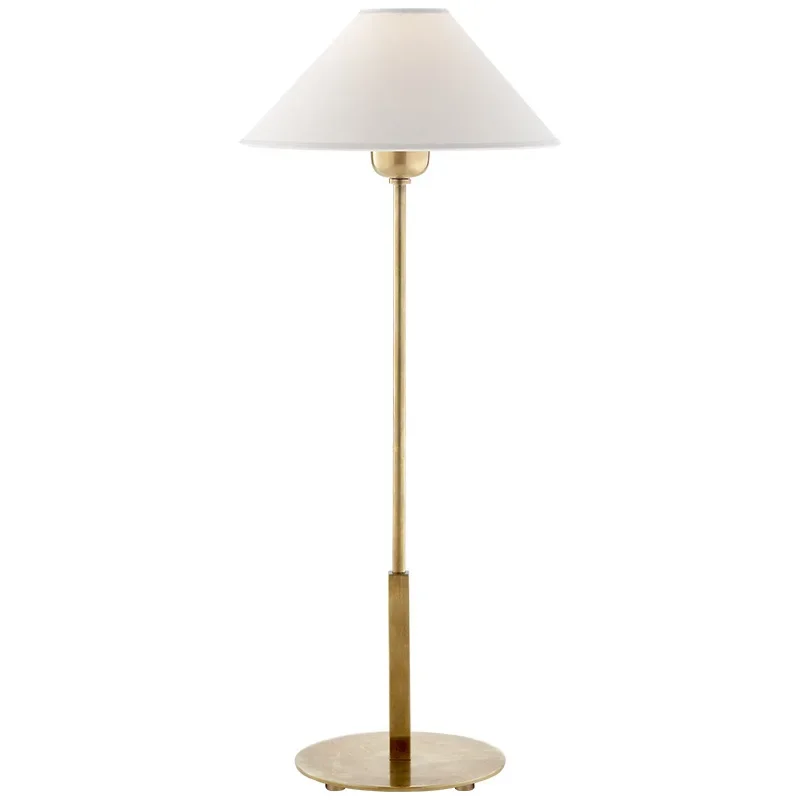 American retro all-copper study office desk lamp, modern simple living room decorative desk hotel bedroom bedside lamp
