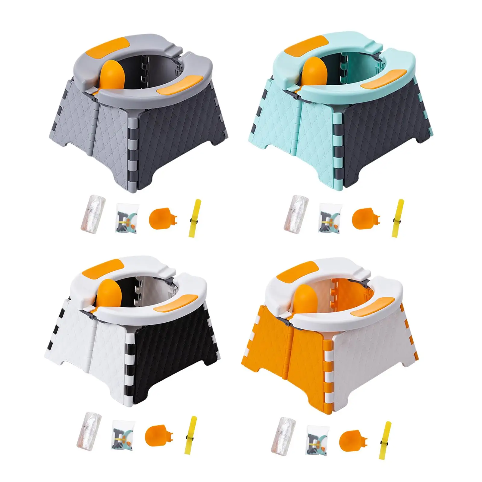 Portable Foldable Training Potty Seat for Toddler Kids Convenient Installation ,