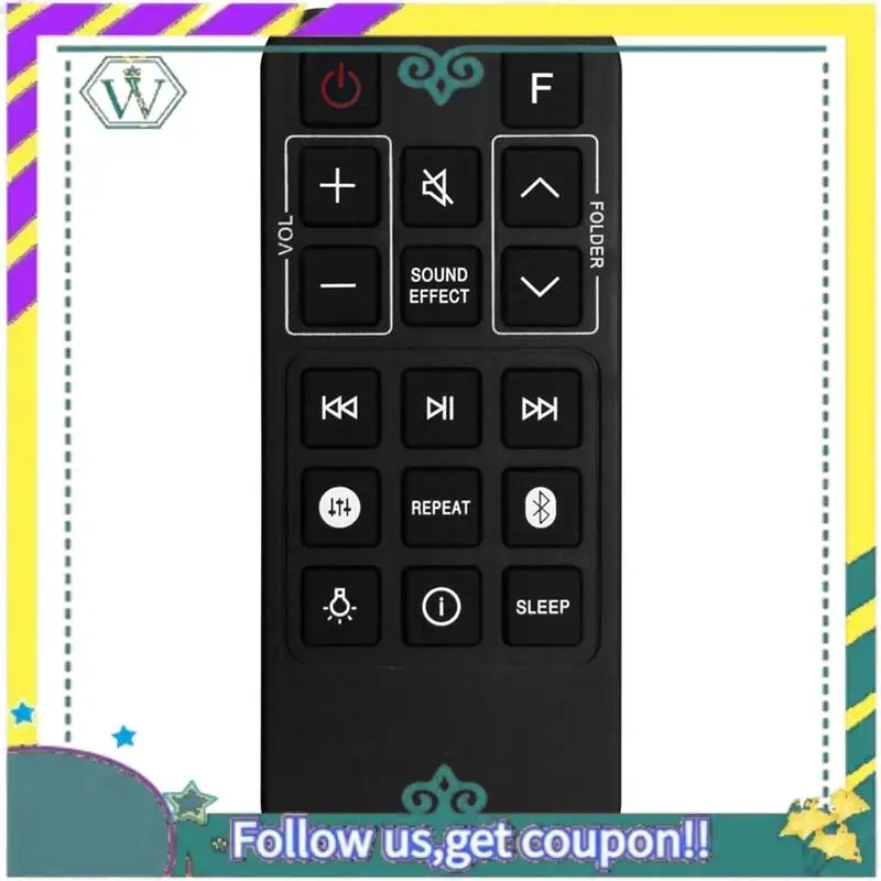 A28Q-Replace AKB75355408 Remote Control For Soundbar Home Audio System FJ5 Speaker System