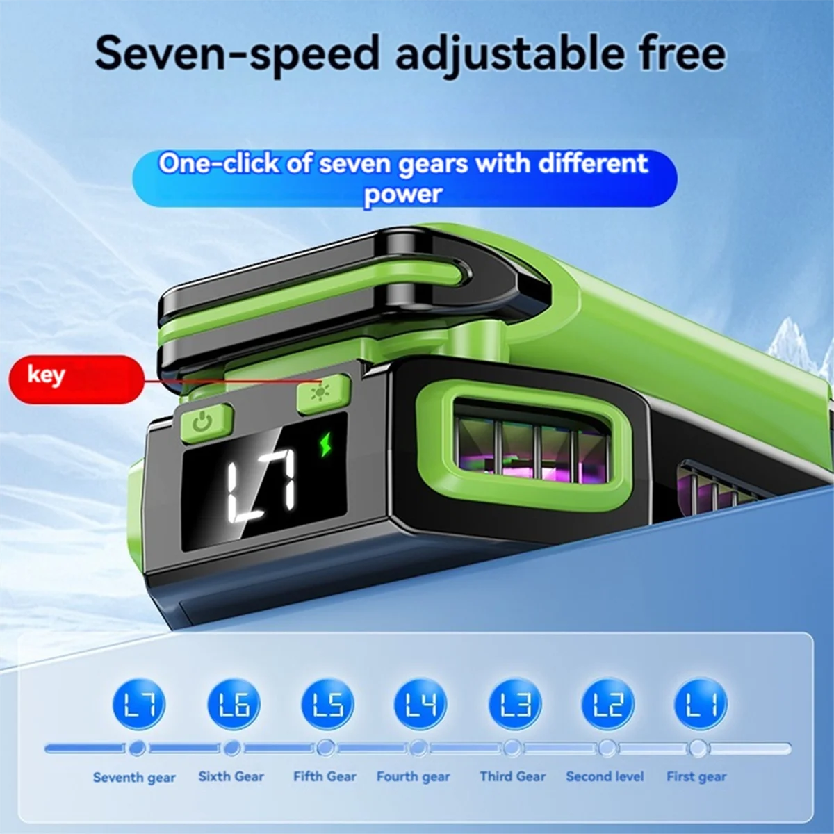 X111 โทรศัพท์ Magnetic Semiconductor พัดลมระบายความร้อนหม้อน้ํา 7 เกียร์ปรับเกม Cooler สําหรับ IOS Android Universal Rich