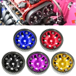 For Mitsubishi Lancer Mirage 4G92 4G93 SOHC 91-96 Car Engine Cam Gears 2Pcs Adjustable Cam Gear Aluminium Timing Gear Pulley Kit