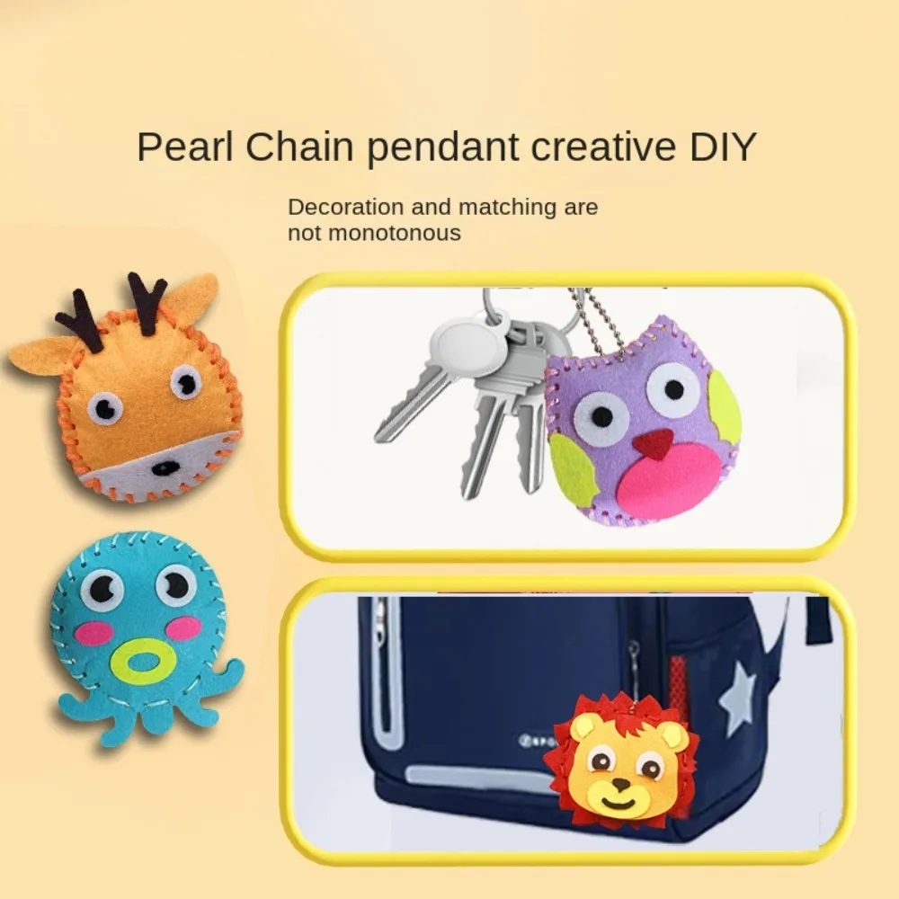 Educational DIY Sewing Set Sewing Cartoon Animal Craft Kit Toys Handmade Non-woven Fabric Kids Art Toys Beginners