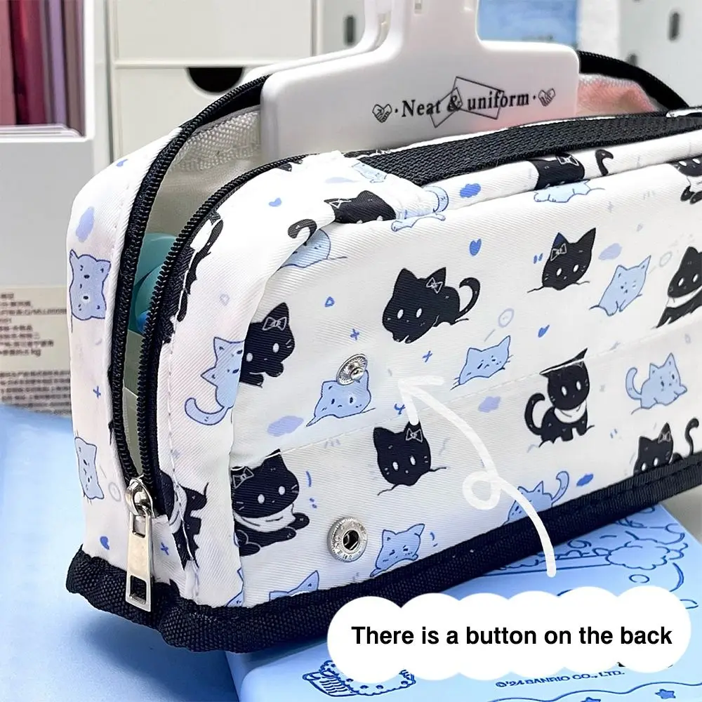 Multi-Layer Pen Bag High Quality Large Capacity Portable Stationery Organizer Folding/Drawstring Pen Box Students