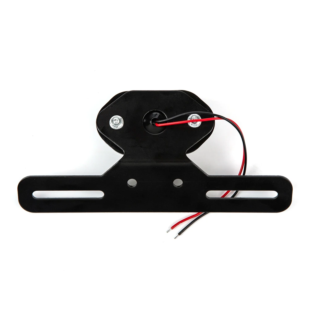 Evomosa Universal LED Motorcycle Tail Brake Light Motorbike Integrated License Plate Lamp For Harley Davidson Suzuki Yamaha view 3