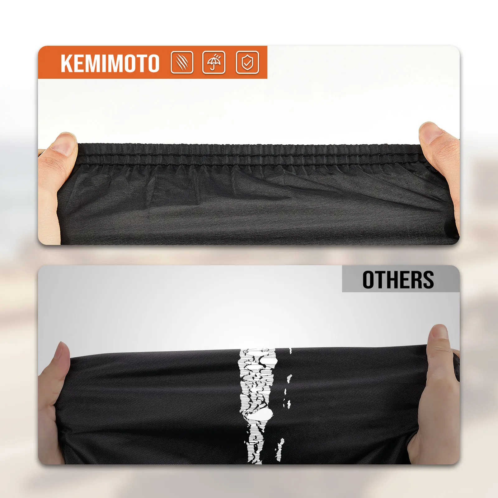 KEMIMOTO On-Road 210T Full Vehicle Storage Cover Compatible with Can-Am Spyder RT 2010-2019 RT-S RT Limited Weather Resistant