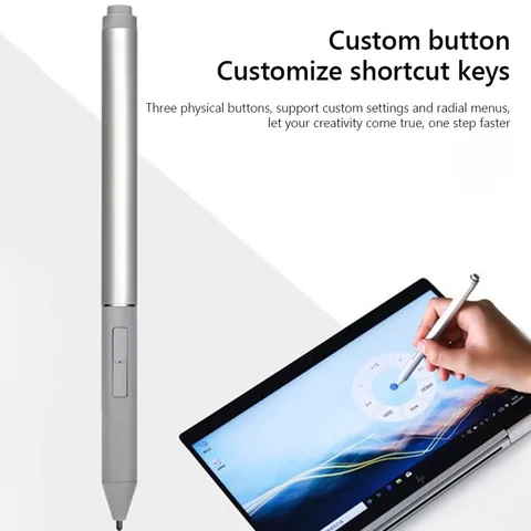 Active Pen Pen 4096 с интерфейсом Type C и датчиком нажатия, серебристое активное перо для HP Elitebook и Zbook X360 1030 G2/G3 1040 hp elitebook x360 1030 g3 купить - №6