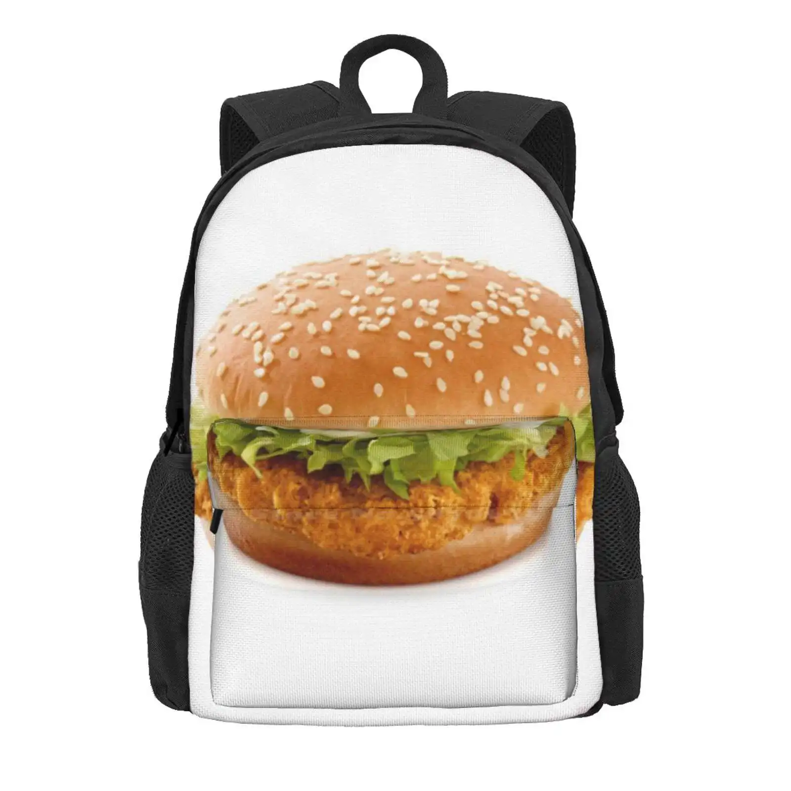 Metric Mcchicken Teen College Student Backpack Laptop Travel Bags