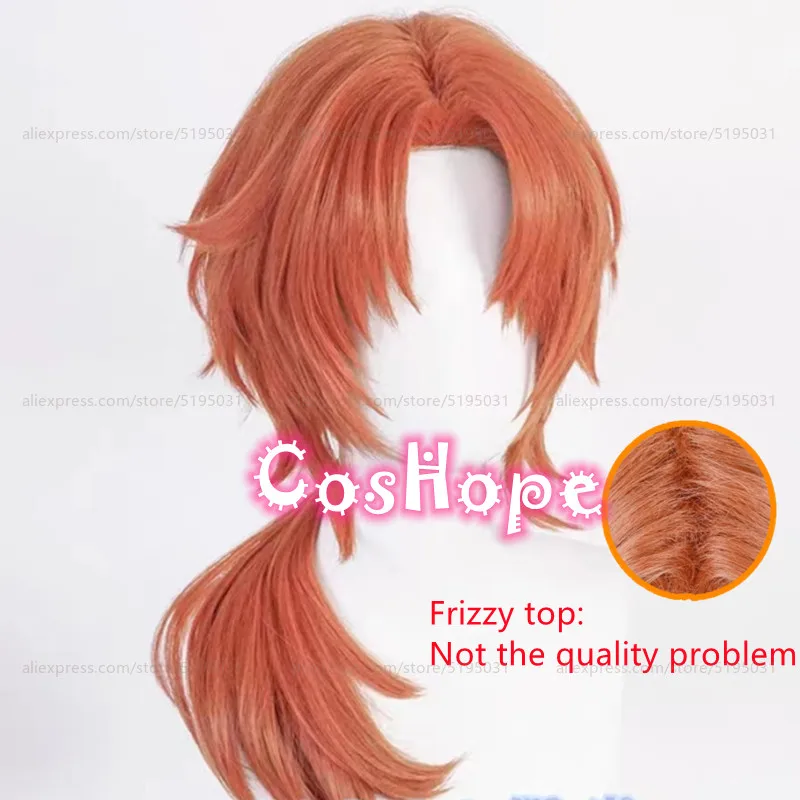 Tsukinaga Leo Cosplay Wig 60cm Long Brown Wig Cosplay Anime Cosplay Wigs Heat Resistant Synthetic Wig Halloween