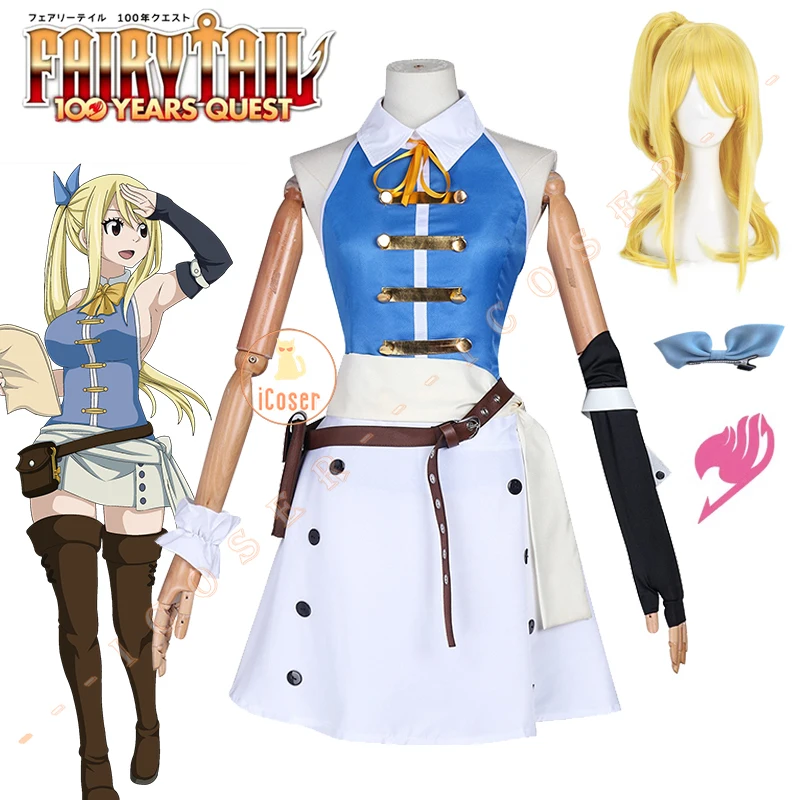 fairy tail dress up Fairy Tail Costume Mavis Vermilion Luxury Uniform Cosplay Dress with A –  pro-costumes main image 1