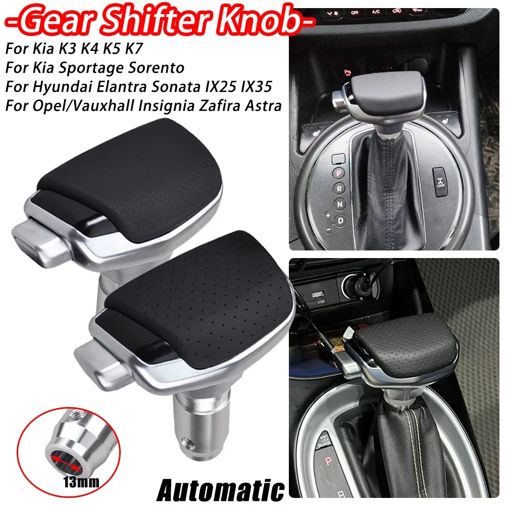 For Kia Sportage K7 K5 R K4 K3 Fit Hyundai Mistra Tucson Ix35 Ix25 AT Gear Shift Knob Lever Shifter Head For Opel Insignia