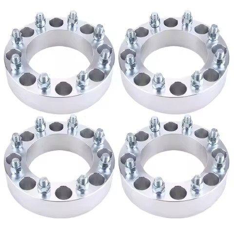 4Pcs 2inch 8x170mm Flange Hubcentric Wheel Spacers with 14x2 Studs 125mm Bore Compatible for 1999-2002 F250 F350