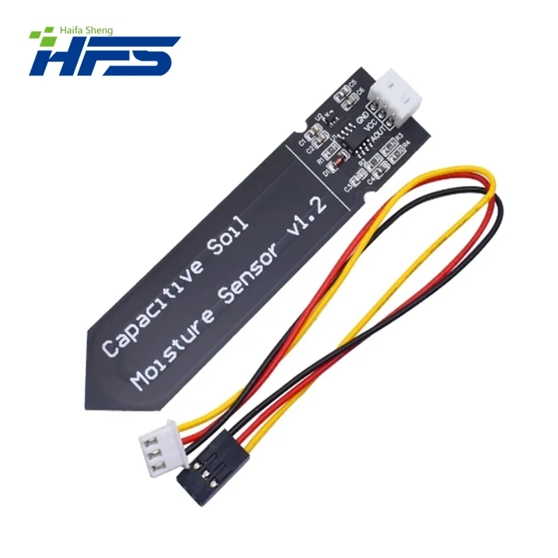 Módulo capacitivo de Sensor de humedad del suelo, cable de amplio voltaje, 3,3 ~ 5,5 V, resistente a la corrosión con gravedad para Arduino