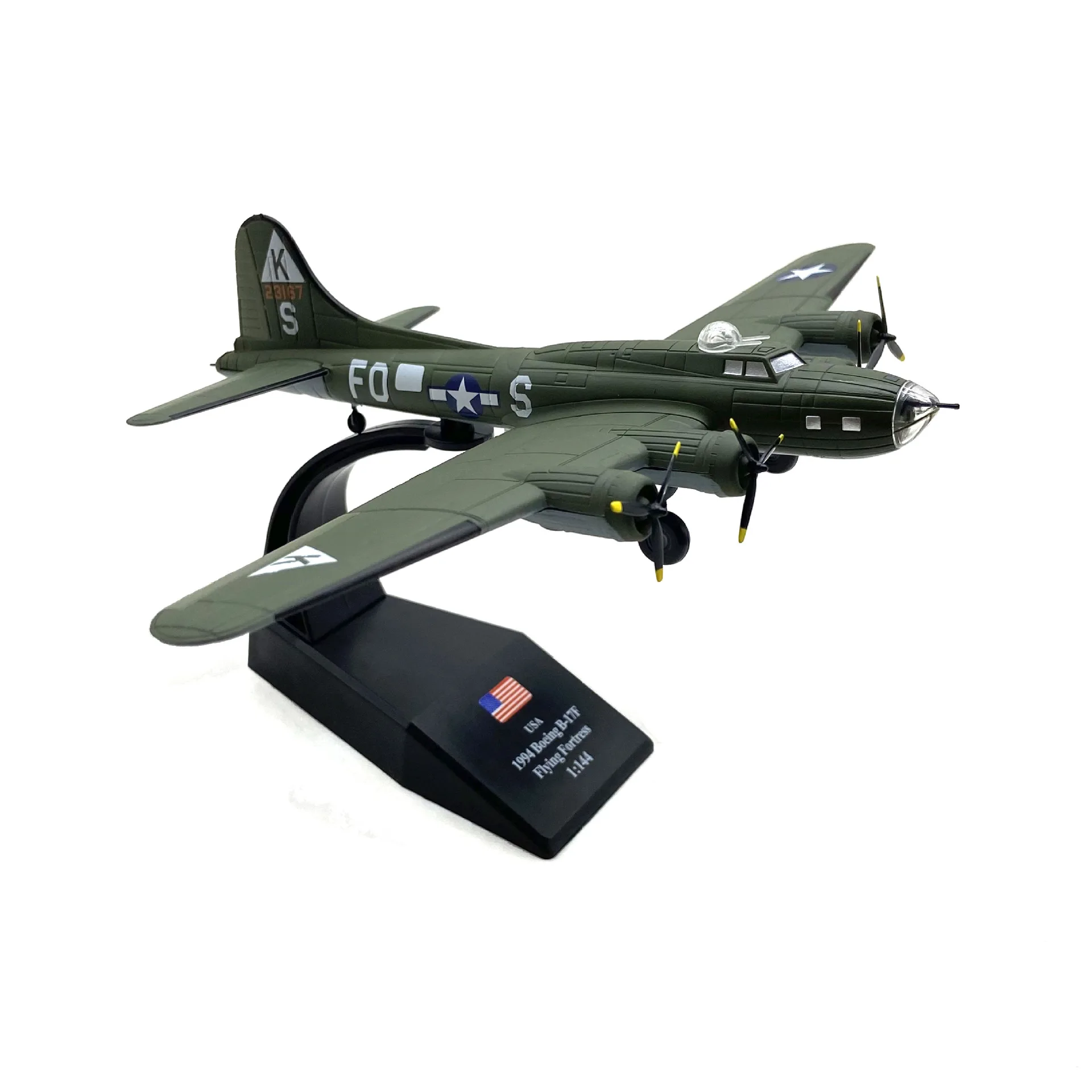 

Diecast Scale 1:144 American Flying B-17 Bomber Alloy Aircraft Model Finished Product Collectible Toy Gift