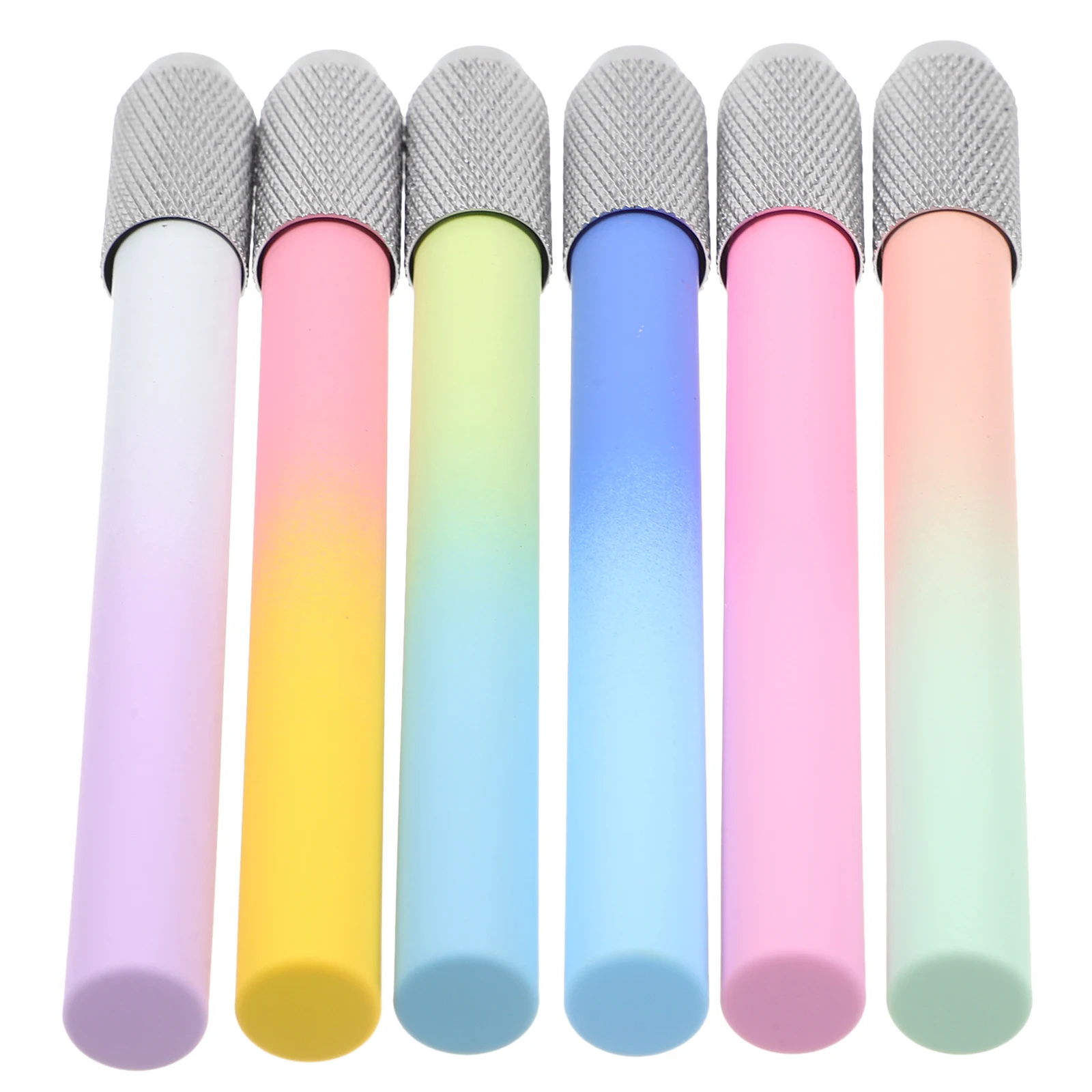 

6Pcs Pencil Extender Heavy Duty Metal Body Extend Stub Pencils Easily Sketch Drawing Office School Supplies Equipment