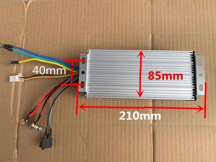 Imagem -02 - Controlador de Motor sem Escova Dc12v24v Driver de Motor sem Escova de Alta Potência 800w 40a