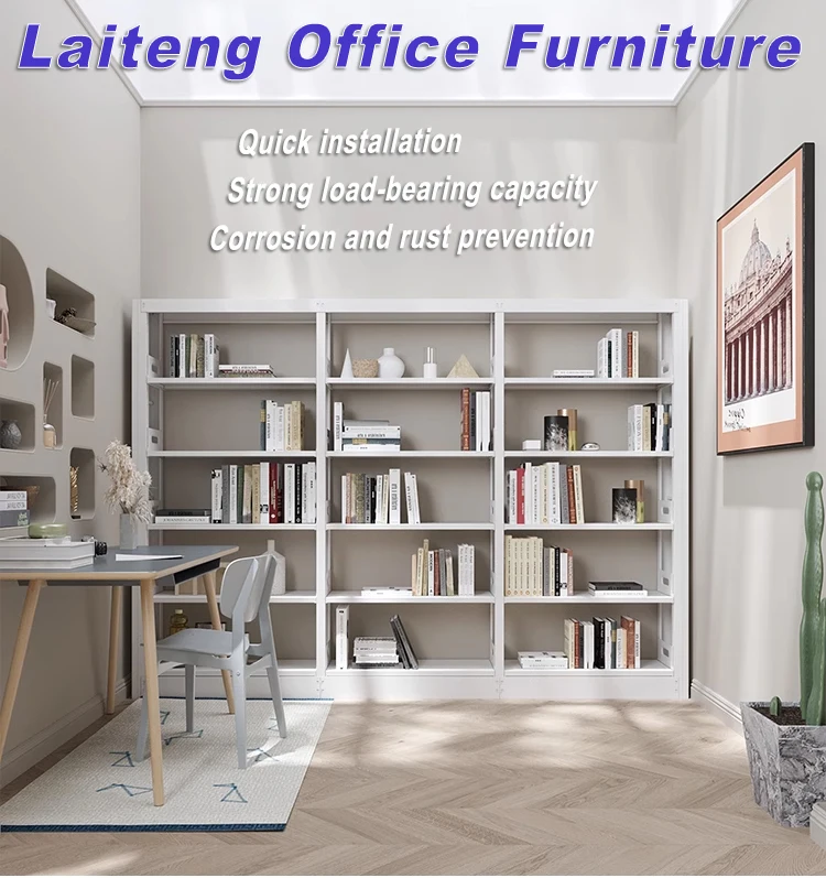 ชั้นวางหนังสืออุตสาหกรรม 4 ชั้น และชั้นวางหนังสือสำหรับห้องสมุด