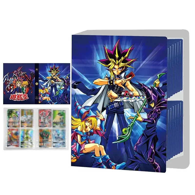 Yu gi oh 4ポケットトレーディングカードホルダー、30内部ページのアニメカードバインダー、最大240枚のカード