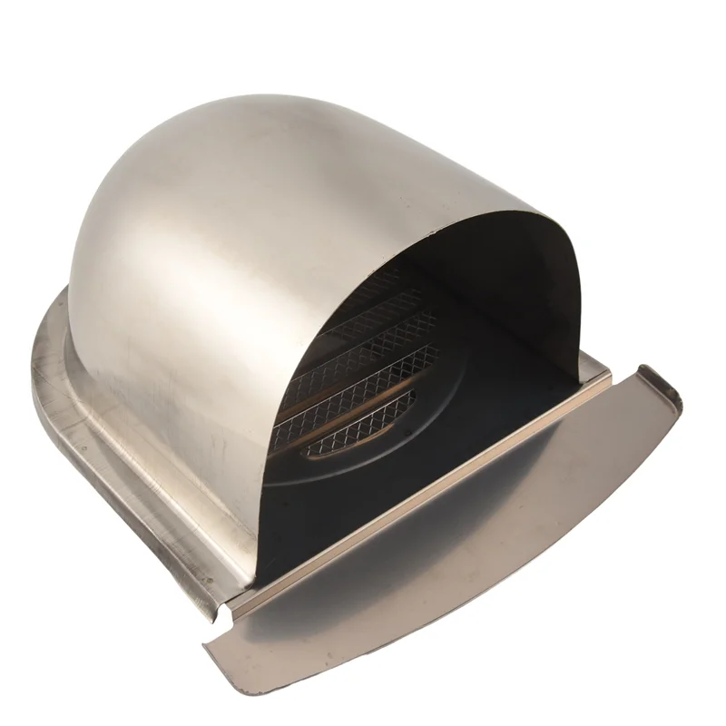 غطاء فتحة تهوية من الفولاذ المقاوم للصدأ مقاوم للماء من EAS، مستخرج عادم مضاد للتآكل لتغطية منفذ الهواء على الحائط