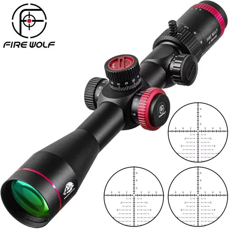 

Оптический прицел FIRE WOLF QZ 4-16X44 IR FFP для охоты, тактический, с первой фокальной плоскостью, с гравированным зеркалом, для снайперской винтовки