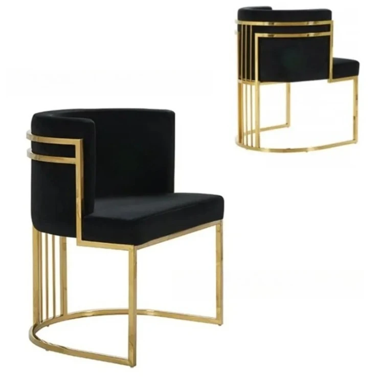 Silla de ocio, sofá, silla, acero inoxidable, lujo ligero, hotel, modelo